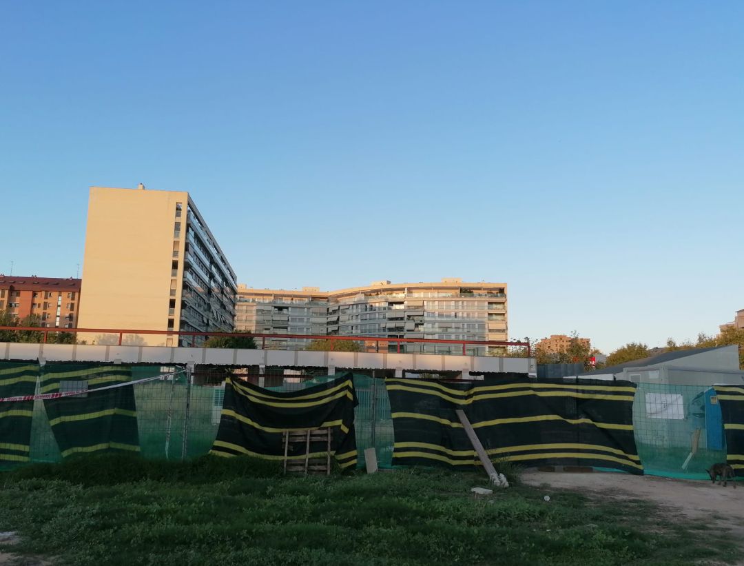 Fotografía de las obras de la escoleta de Orriols Fotografía de las obras de la escoleta de Orriols