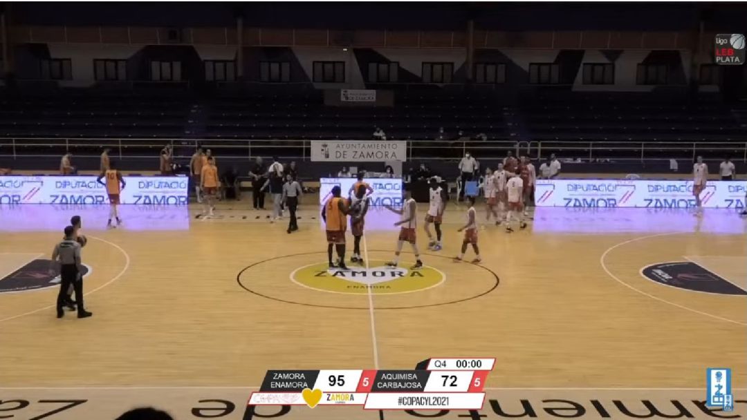 Final del partido entre el CB Zamora Enamora y Aquimisa Carbajosa Final del partido entre el CB Zamora Enamora y Aquimisa Carbajosa