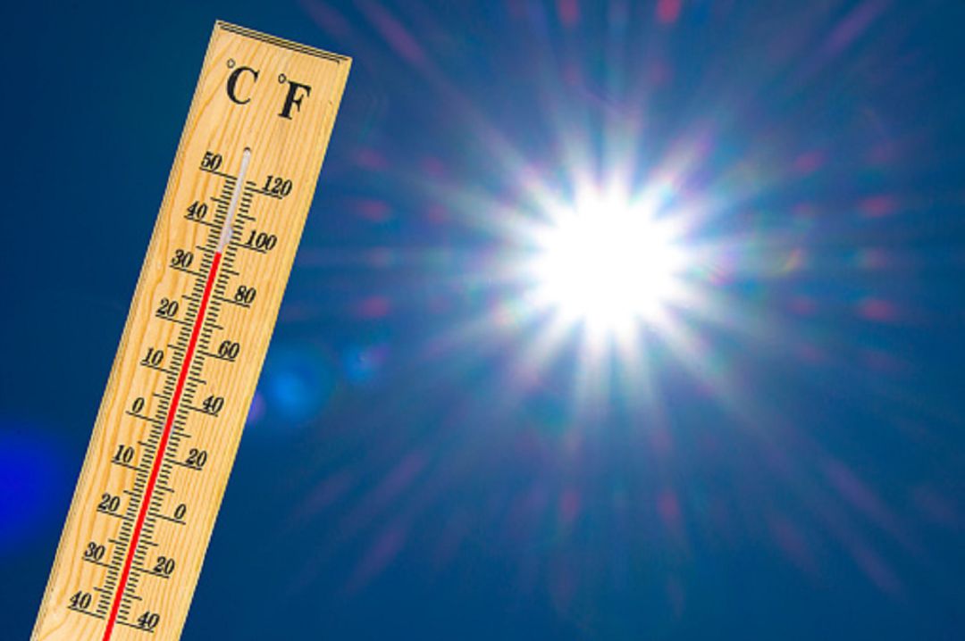 Termómetro en verano Termómetro en verano