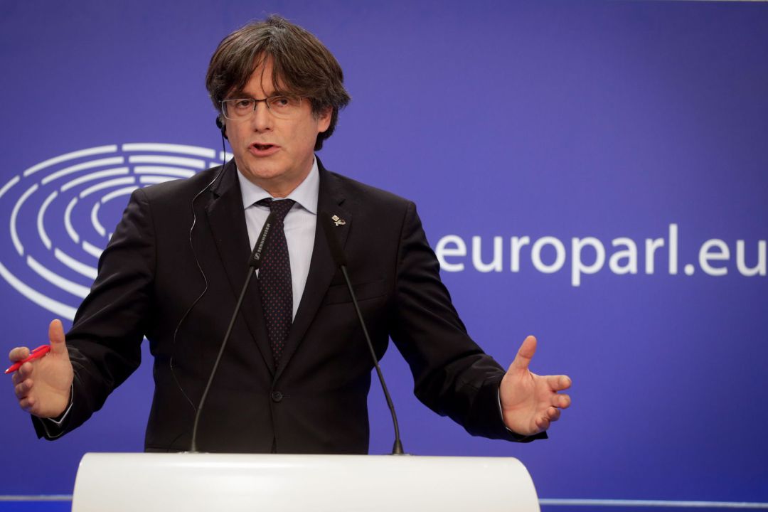 Fotografía de archivo del 9 de marzo de 2021 del expresidente de Cataluña Carles Puigdemont Fotografía de archivo del 9 de marzo de 2021 del expresidente de Cataluña Carles Puigdemont