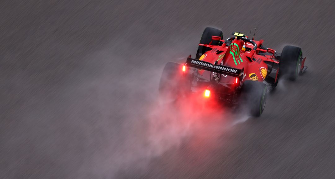 Carlos Sainz en la Q3 en Sochi Carlos Sainz en la Q3 en Sochi