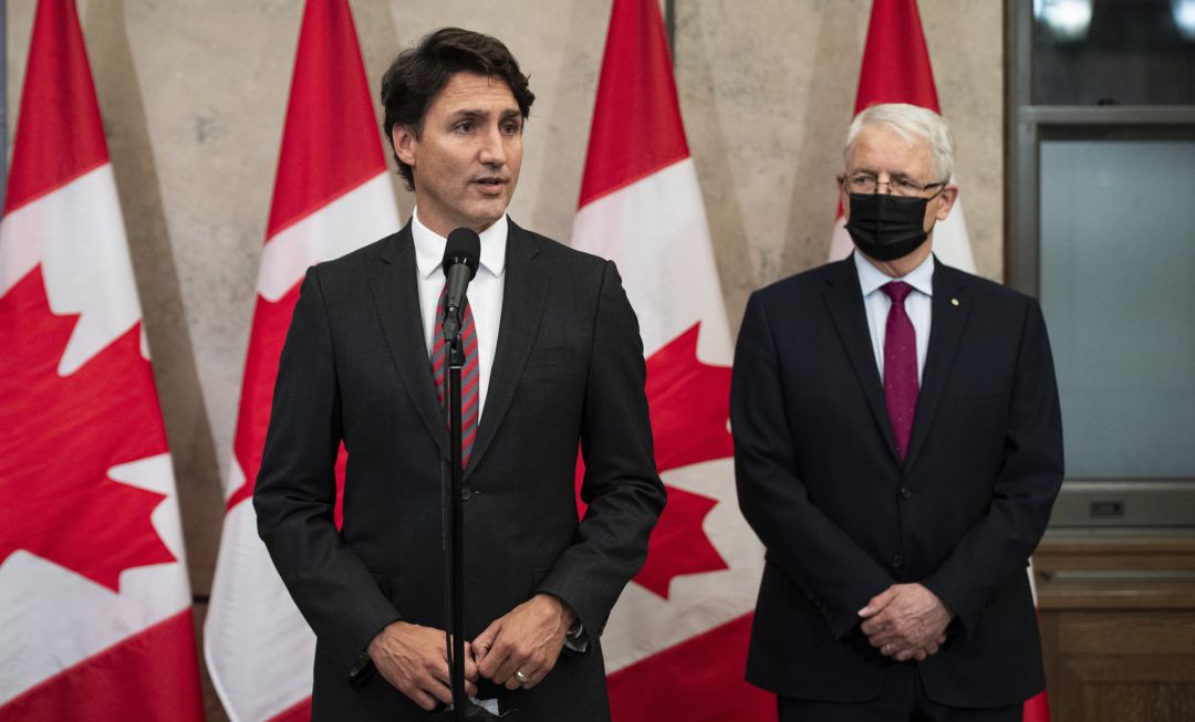 El primer ministro de Canadá, Justin Trudeau y el ministro de Asuntos Exteriores canadiense, Marc Garneau. El primer ministro de Canadá, Justin Trudeau y el ministro de Asuntos Exteriores canadiense, Marc Garneau.