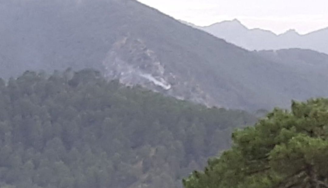 Paraje natural de Cazorla donde se declaró el incendio forestal. Paraje natural de Cazorla donde se declaró el incendio forestal.