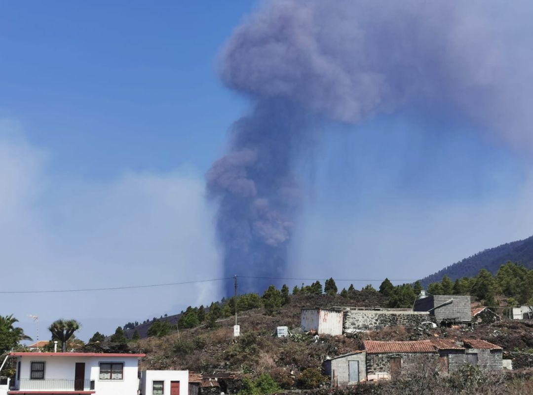 La zona cero del volcán de La Palma, en San Nicolás. La zona cero del volcán de La Palma, en San Nicolás.