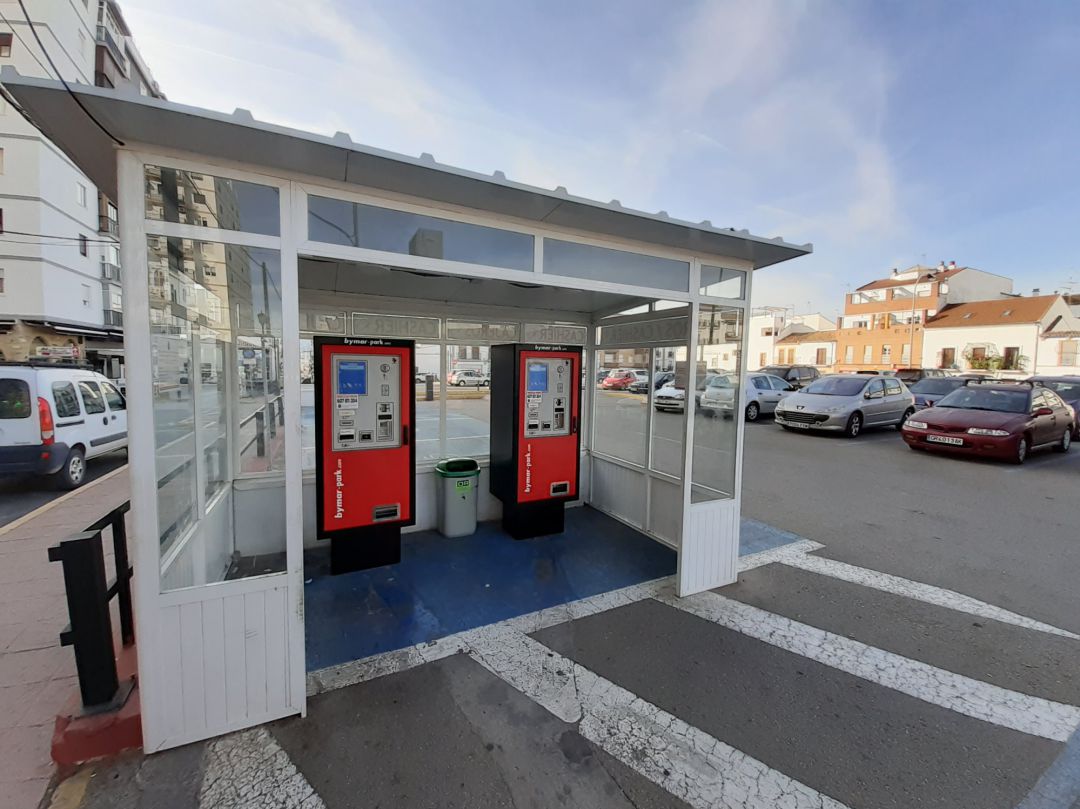 Parquímetro en el que sucedieron los hechos Parquímetro en el que sucedieron los hechos