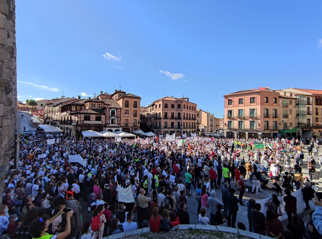 Manifestación por la sanidad pública en Segovia Manifestación por la sanidad pública en Segovia