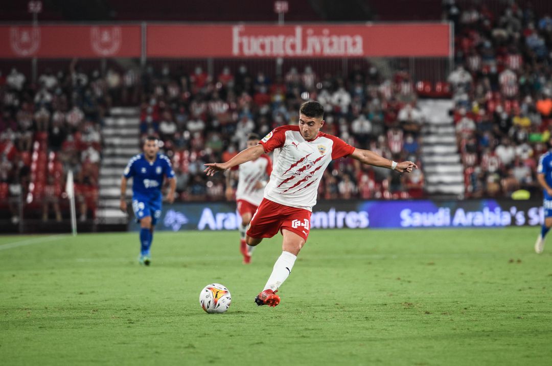 Portillo en el partido ante el Tenerife. Portillo en el partido ante el Tenerife.