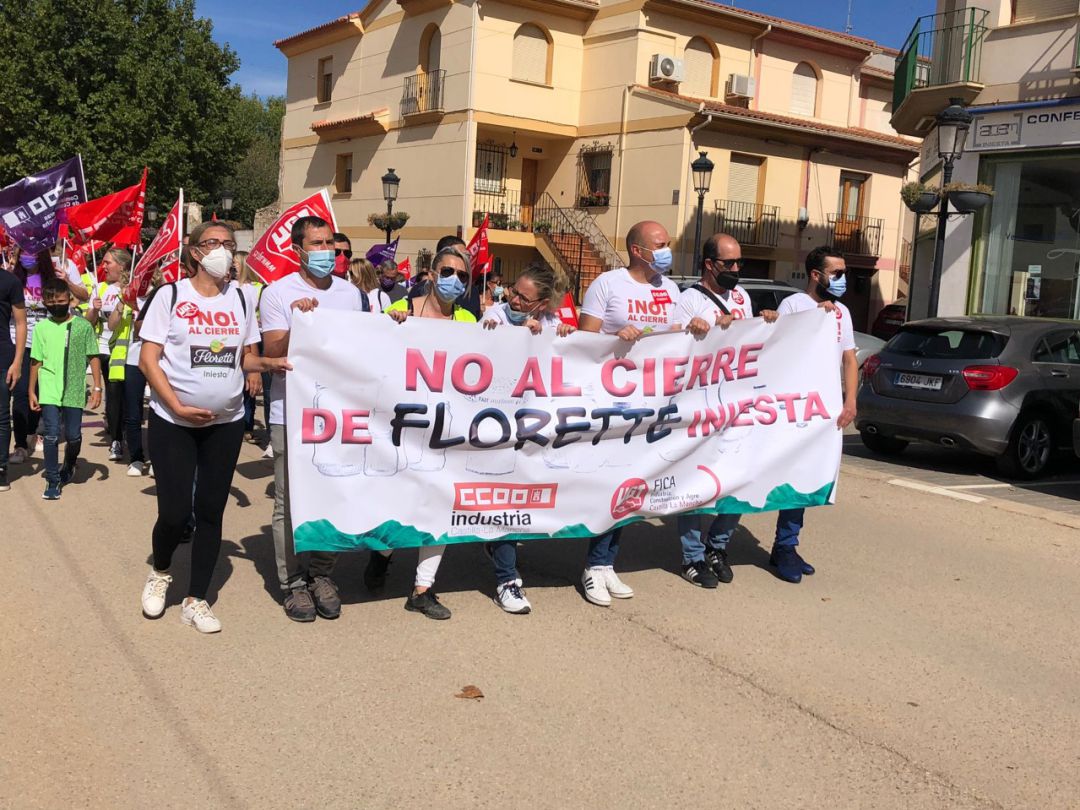 Manifestación contra el cierre de Florette en Iniesta (Cuenca) Manifestación contra el cierre de Florette en Iniesta (Cuenca)