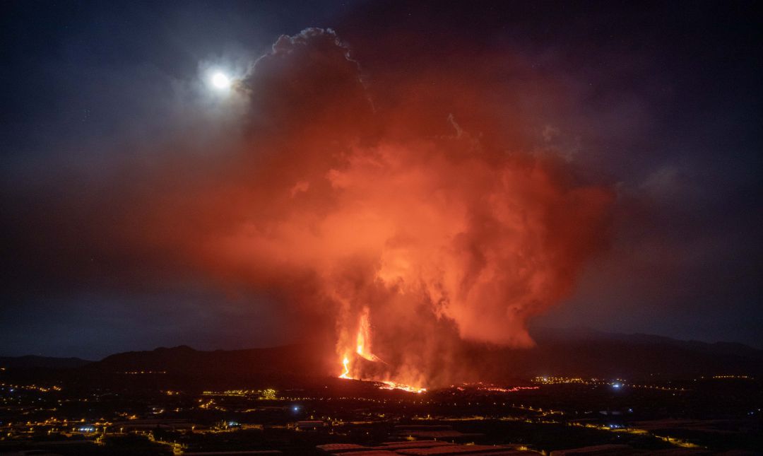 El volcán de Cumbre Vieja, en La Palma- El volcán de Cumbre Vieja, en La Palma-