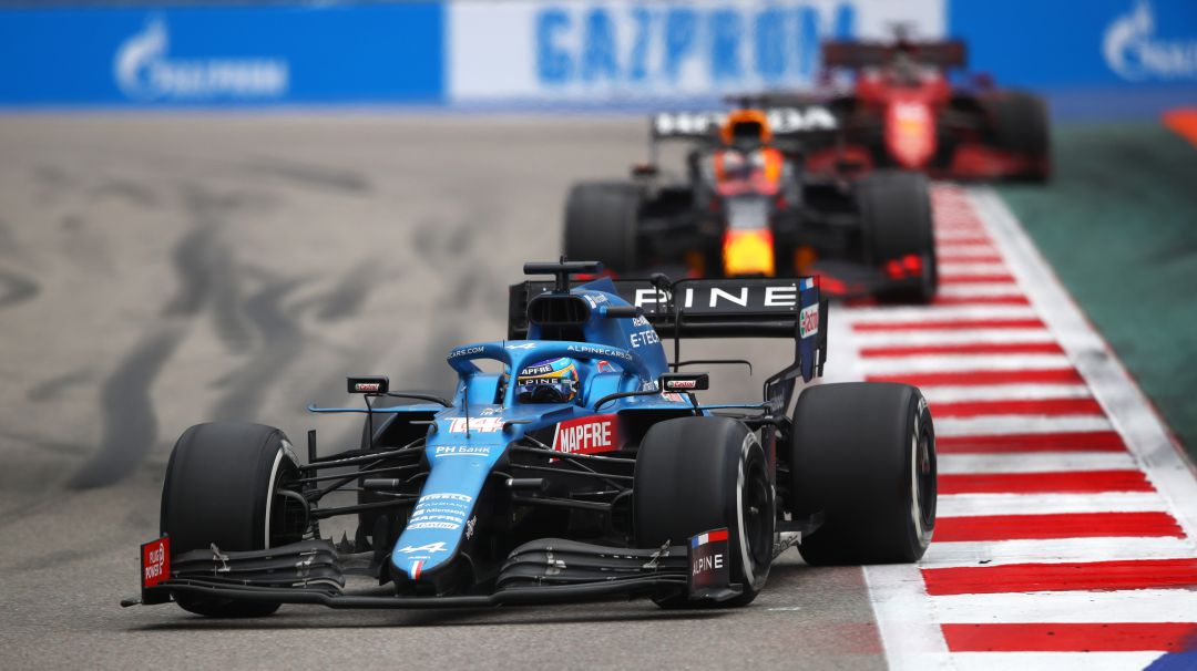 Fernando Alonso en el Gran Premio de Sochi Fernando Alonso en el Gran Premio de Sochi