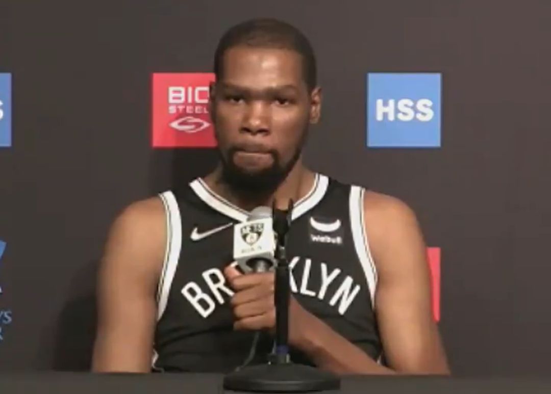 Kevin Durant, durante el Media Day de los Brooklyn Nets. Kevin Durant, durante el Media Day de los Brooklyn Nets.