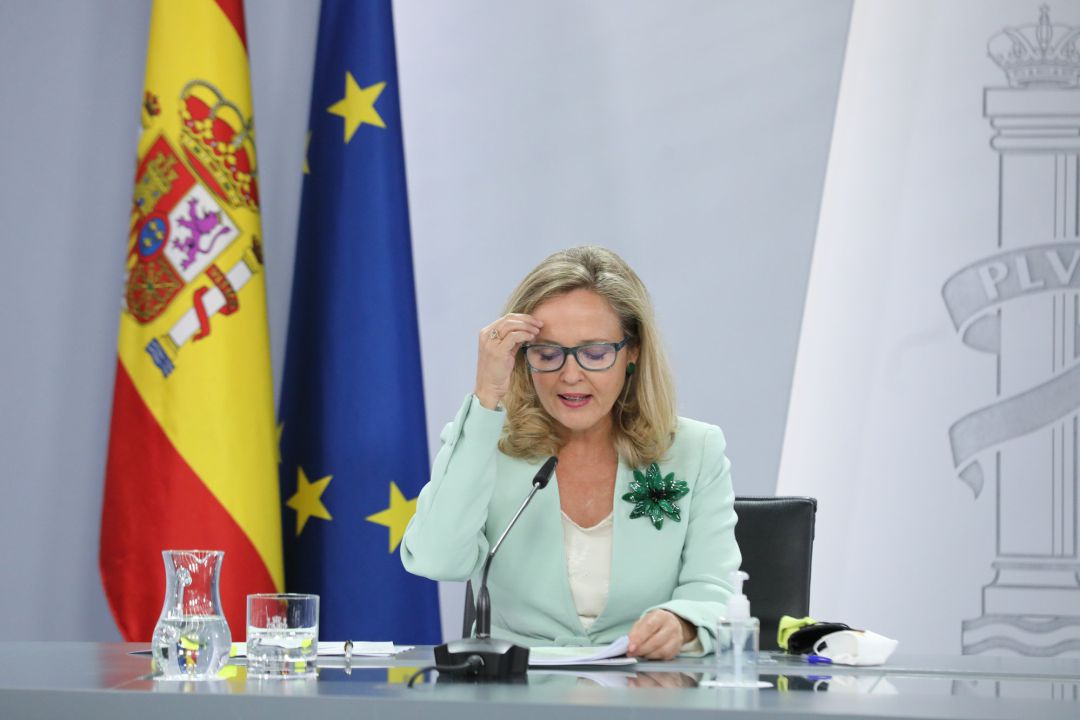 La vicepresidenta primera y ministra de Asuntos Económicos y Transformación Digital, Nadia Calviño. La vicepresidenta primera y ministra de Asuntos Económicos y Transformación Digital, Nadia Calviño.