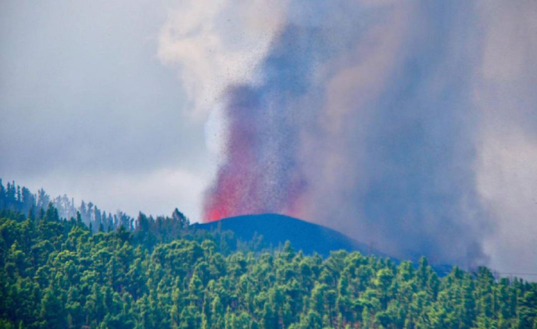 Foto de archivo.Erupción en La Palma Foto de archivo.Erupción en La Palma
