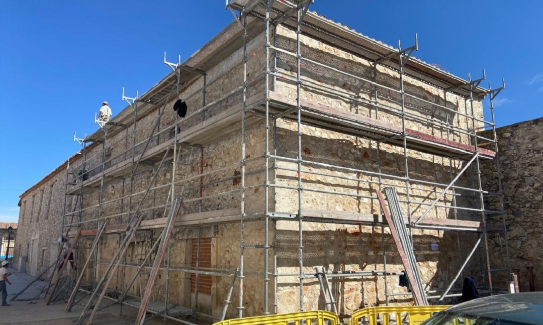 Obras de reforma en el Palacio de Goyeneche que está ejecutando la Comunidad de Madrid. Obras de reforma en el Palacio de Goyeneche que está ejecutando la Comunidad de Madrid.