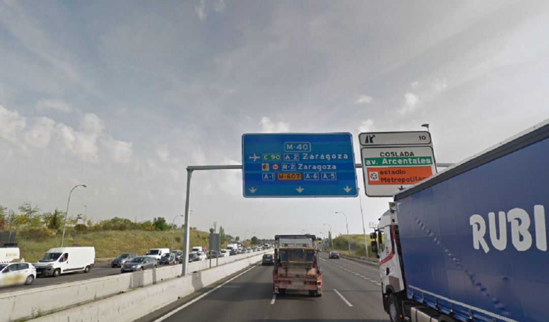 M-40. Salida Coslada. M-40. Salida Coslada.