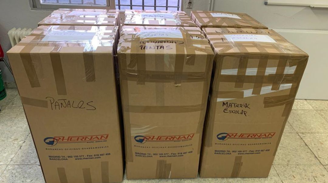 Productos donados clasificados para La Palma Productos donados clasificados para La Palma