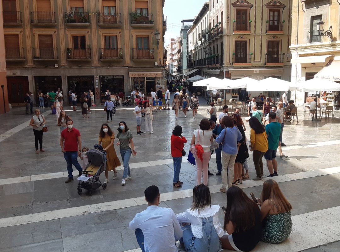 Turistas en el centro de Granada este pasado fin de semana Turistas en el centro de Granada este pasado fin de semana
