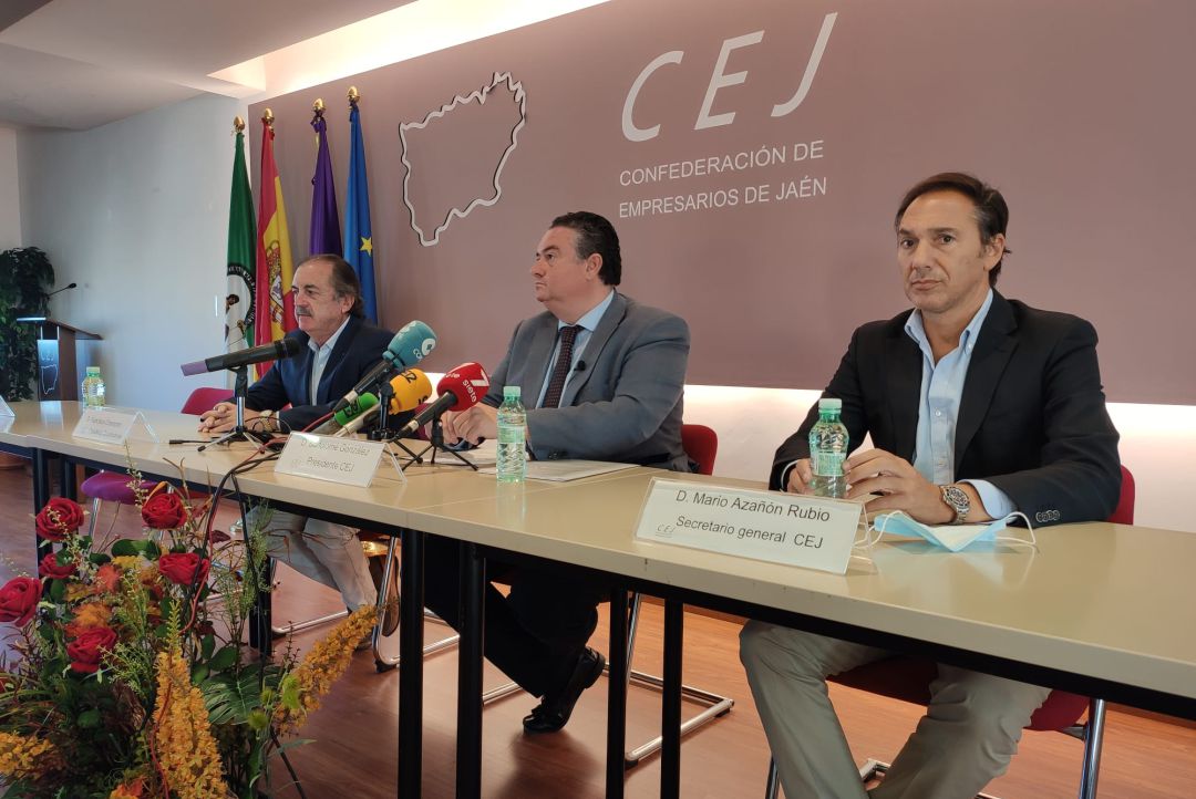 Miembros del CEJ y la federación de constructores jiennenses han comparecido en rueda de prensa para explicar las alegaciones que han presentado al Plan Pitma de la Junta de Andalucía Miembros del CEJ y la federación de constructores jiennenses han comparecido en rueda de prensa para explicar las alegaciones que han presentado al Plan Pitma de la Junta de Andalucía