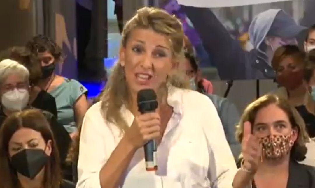 La vicepresidenta segunda, Yolanda Díaz La vicepresidenta segunda, Yolanda Díaz
