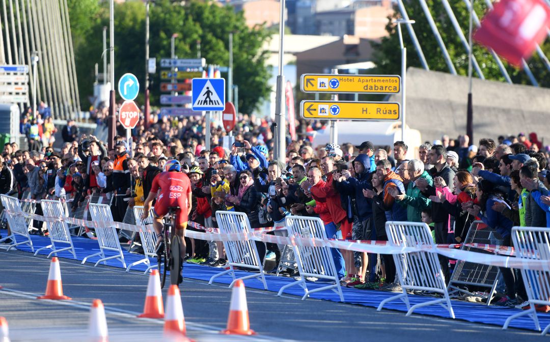 Una de las pruebas de Triatlón celebradas en Pontevedra en 2019 Una de las pruebas de Triatlón celebradas en Pontevedra en 2019