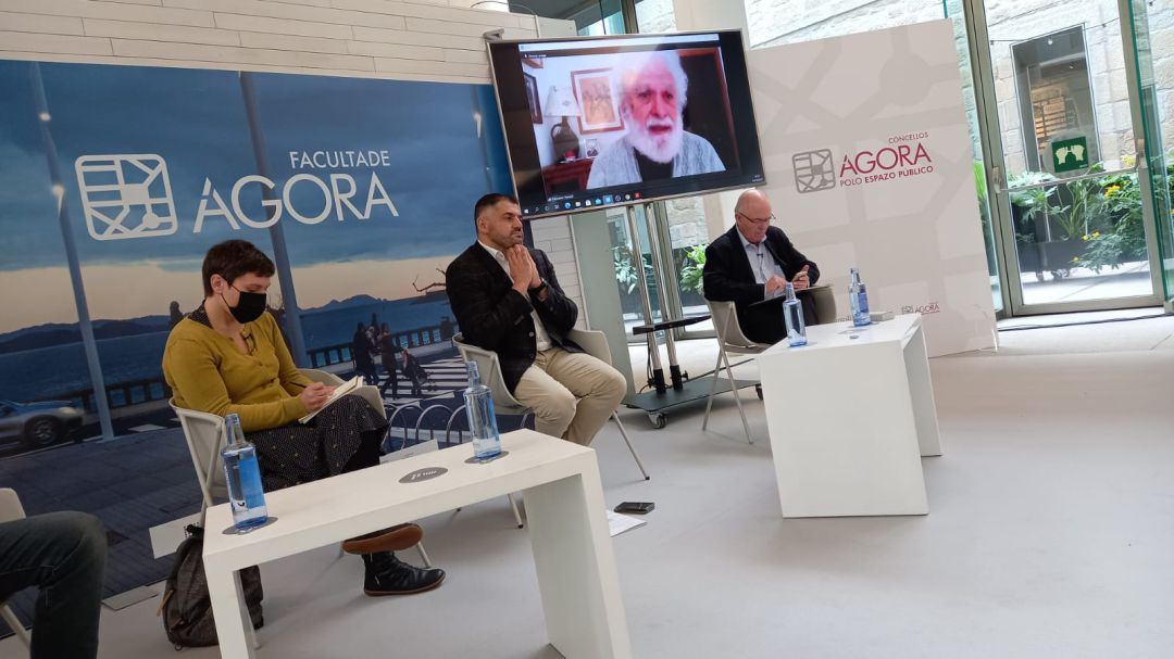 Francesco Tonucci na conferencia Francesco Tonucci na conferencia