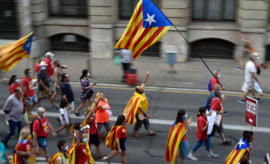 Una marcha independentista en Cataluña. (Archivo) Una marcha independentista en Cataluña. (Archivo)