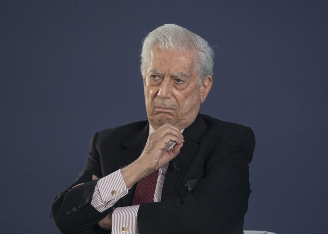 El escritor Mario Vargas Llosa durante la convención nacional del Partido Popular El escritor Mario Vargas Llosa durante la convención nacional del Partido Popular
