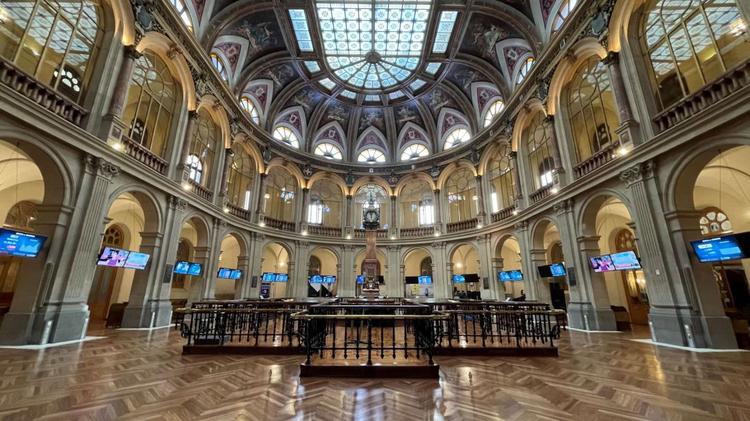 Vista general de la Bolsa de Madrid, este lunes Vista general de la Bolsa de Madrid, este lunes