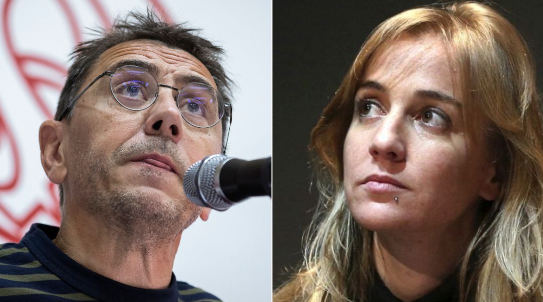 Juan Carlos Monedero y Tania Sánchez. Juan Carlos Monedero y Tania Sánchez.