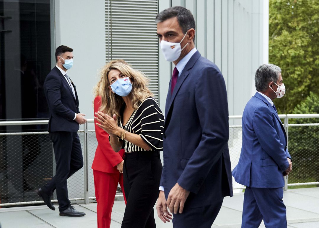 El presidente del Gobierno, Pedro Sánchez y la vicepresidenta, Yolanda Díaz. El presidente del Gobierno, Pedro Sánchez y la vicepresidenta, Yolanda Díaz.