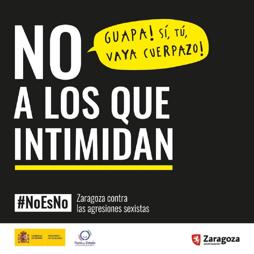 Campaña de Igualdad del Ayuntamiento de Zaragoza durante los Pilares covid 2021 Campaña de Igualdad del Ayuntamiento de Zaragoza durante los Pilares covid 2021
