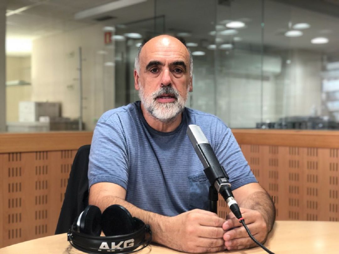 Quim Marcé als estudis de Ràdio Girona. Quim Marcé als estudis de Ràdio Girona.