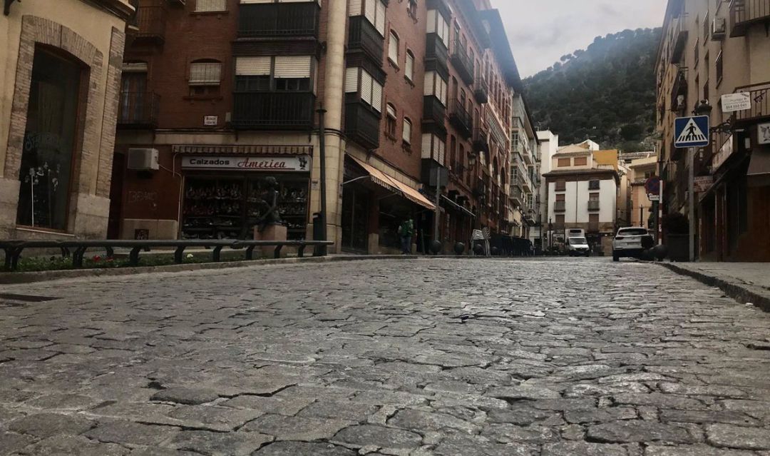 Calle Colón de la capital jienense. Calle Colón de la capital jienense.