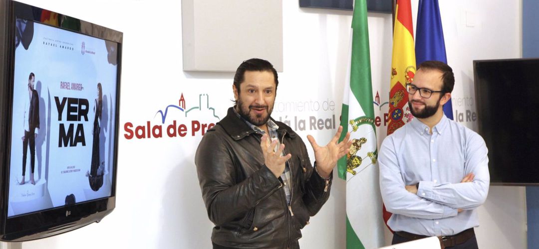 Rafael Amargo y Juan Manuel Marchal en la presentación del espectáculo 'Yerma'. Rafael Amargo y Juan Manuel Marchal en la presentación del espectáculo 'Yerma'.