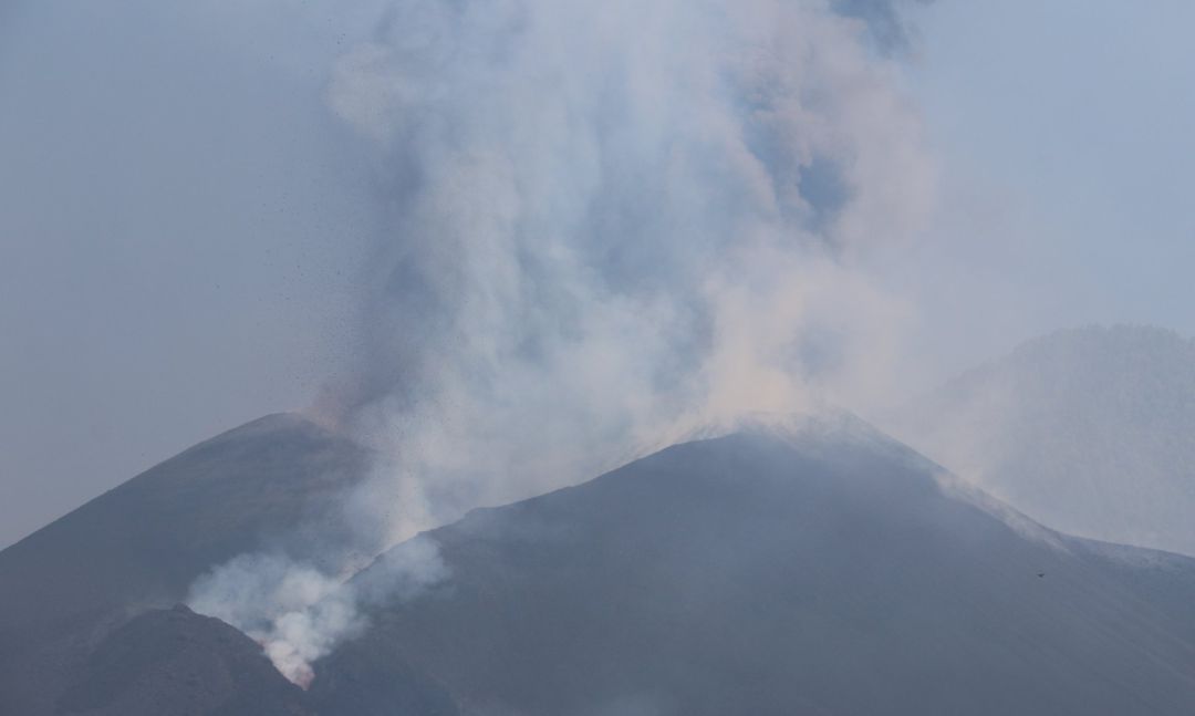 Imagen del volcán de La Palma hace unos días Imagen del volcán de La Palma hace unos días