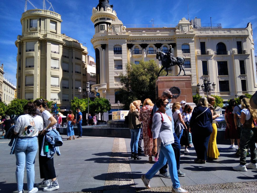 Panorámica de la Plaza de Las Tendillas Panorámica de la Plaza de Las Tendillas