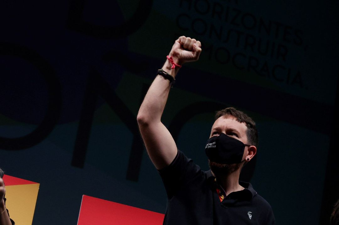 El exsecretario general de Podemos, Pablo Iglesias, durante la clausura de la Universidad de Otoño de Unidas Podemos, este domingo. El exsecretario general de Podemos, Pablo Iglesias, durante la clausura de la Universidad de Otoño de Unidas Podemos, este domingo.