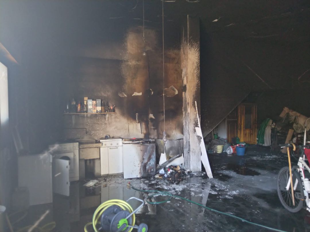 Daños ocasionados por el incendio Daños ocasionados por el incendio
