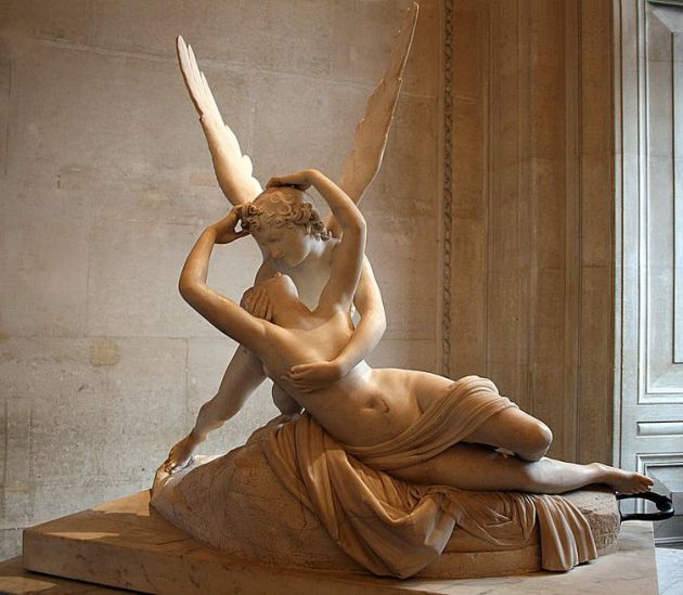 ‘Psique reanimada por el beso del amor’. Estatua de mármol realizadada finales del siglo XVIII por el artista italiano Antonio Canova, hoy conservada en el Louvre de París. ‘Psique reanimada por el beso del amor’. Estatua de mármol realizadada finales del siglo XVIII por el artista italiano Antonio Canova, hoy conservada en el Louvre de París.