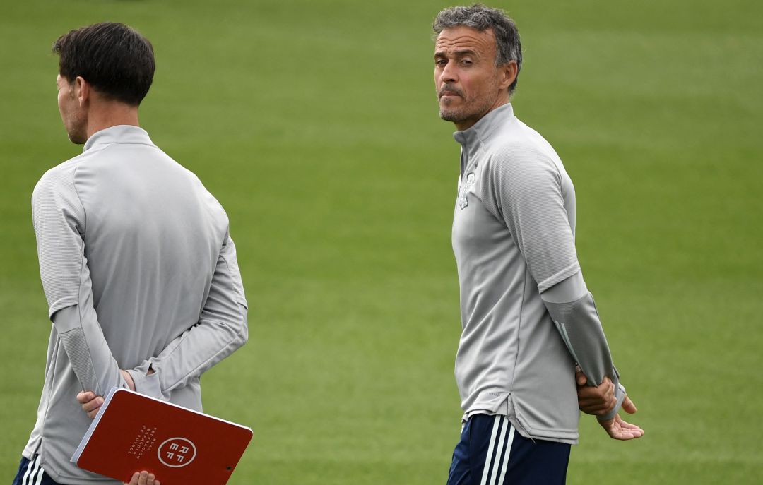 Luis Enrique durante una convocatoria de la Selección Española Luis Enrique durante una convocatoria de la Selección Española