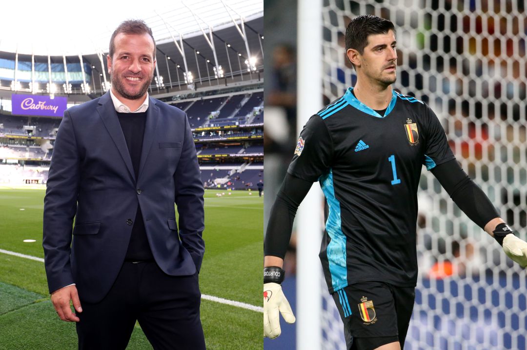 Van der Vaart y Thibaut Courtois Van der Vaart y Thibaut Courtois
