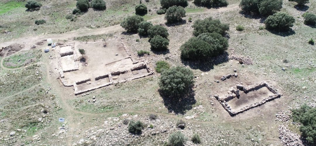 Imagen aérea de la alquería en la que ha aparecido la mezquita Imagen aérea de la alquería en la que ha aparecido la mezquita