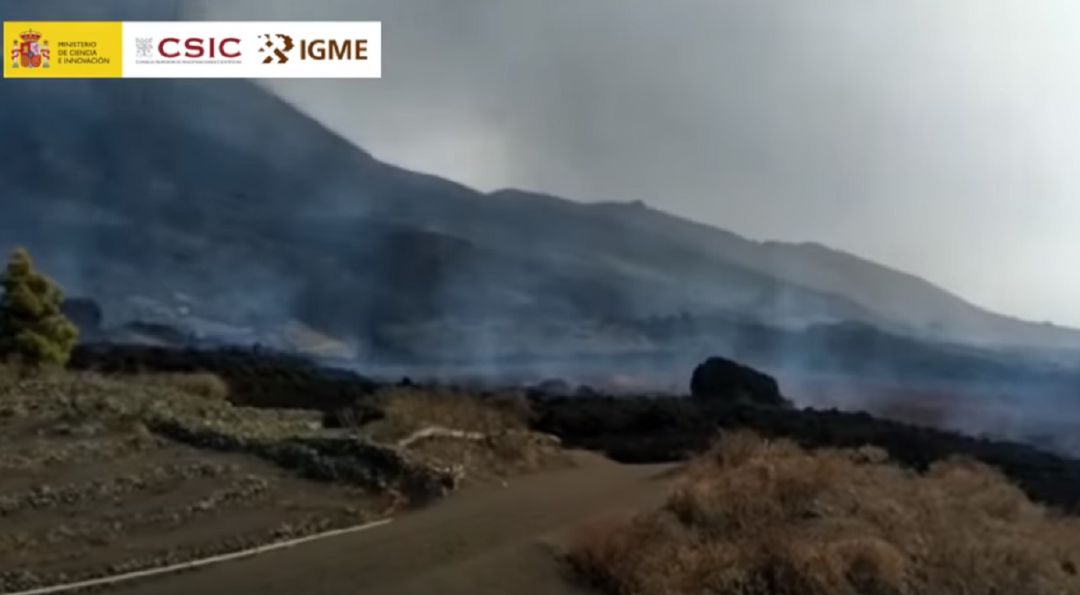 Grandes bloques arrastrados por la lava Grandes bloques arrastrados por la lava