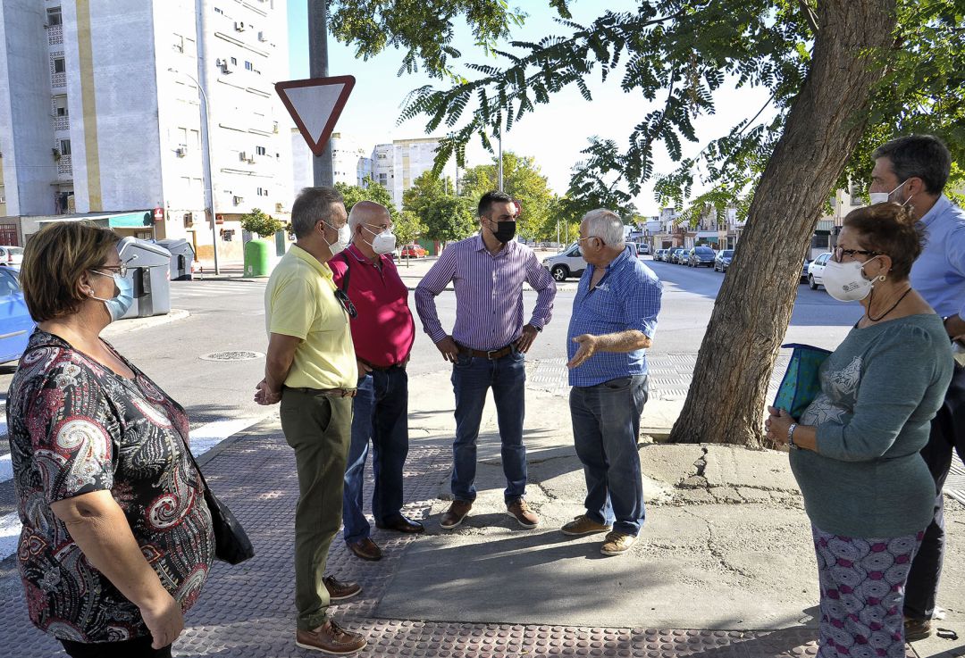 José Antonio Díaz durante su visita a San Telmo José Antonio Díaz durante su visita a San Telmo