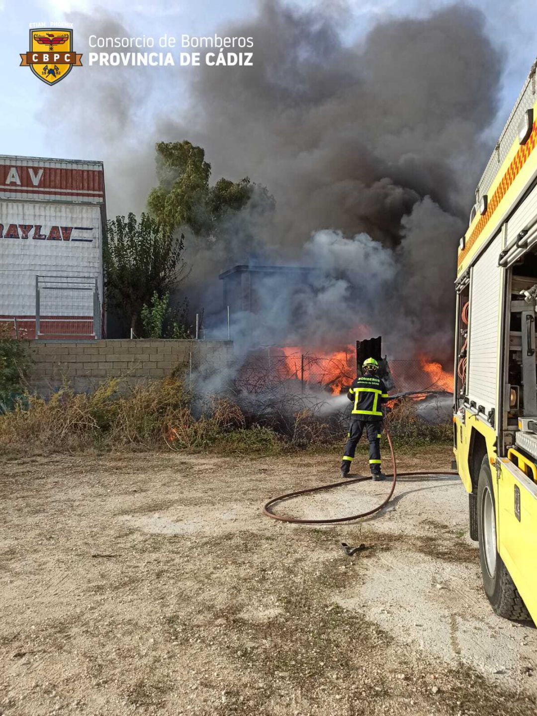 Acuación de los bomberos el lunes Acuación de los bomberos el lunes