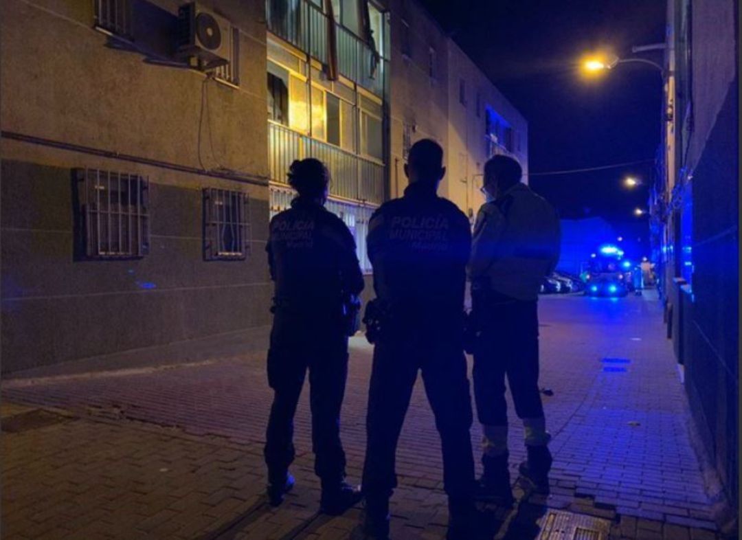 La Policía investiga las causas del crimen de San Blas. La Policía investiga las causas del crimen de San Blas.