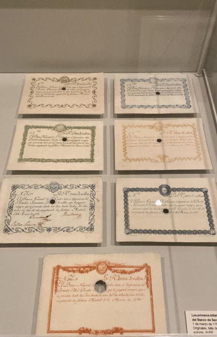 Los primeros billetes del Banco de San Carlos. 1783 Los primeros billetes del Banco de San Carlos. 1783