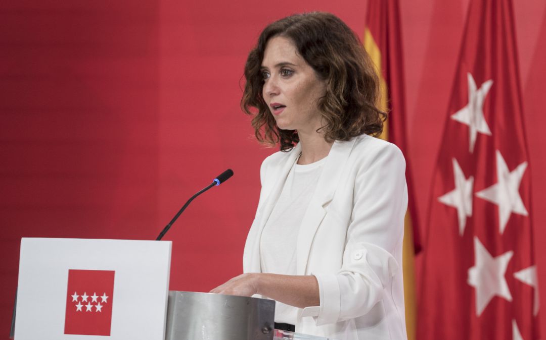 La presidenta de la Comunidad de Madrid, Isabel Díaz Ayuso La presidenta de la Comunidad de Madrid, Isabel Díaz Ayuso