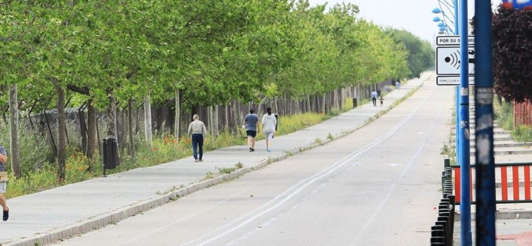 La actual carretera del cementerio de Getafe La actual carretera del cementerio de Getafe