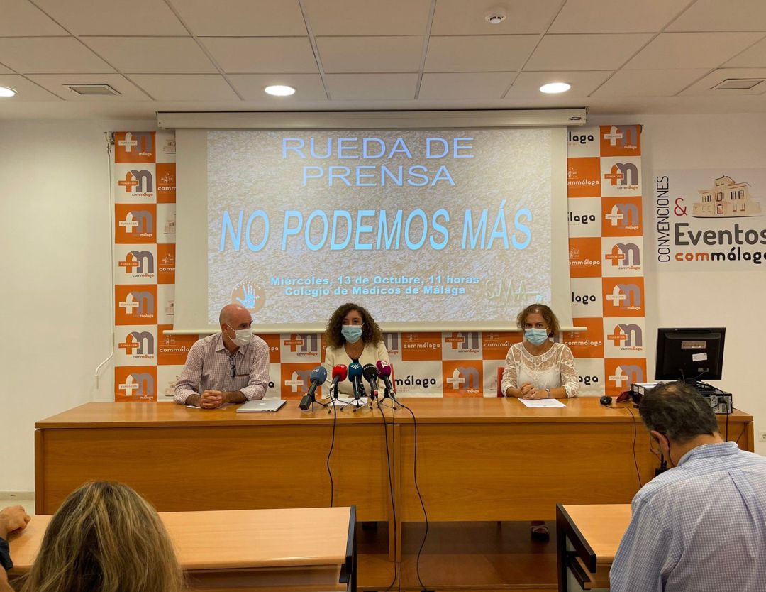13-10-2021 Rueda de prensa del Colegio de Médicos de Málaga, el Sindicato Médico y la plataforma Basta Ya para reclamar la reforma de la Atención Primaria y advertir de las carencias
ANDALUCÍA ESPAÑA EUROPA MÁLAGA SALUD SOCIEDAD
COLEGIO DE MÉDICOS DE MÁLAGA
13-10-2021 Rueda de prensa del Colegio de Médicos de Málaga, el Sindicato Médico y la plataforma Basta Ya para reclamar la reforma de la Atención Primaria y advertir de las carencias
ANDALUCÍA ESPAÑA EUROPA MÁLAGA SALUD SOCIEDAD
COLEGIO DE MÉDICOS DE MÁLAGA